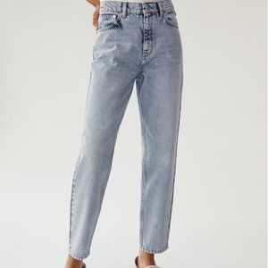 Mango 100% cotton mom-fit jeans